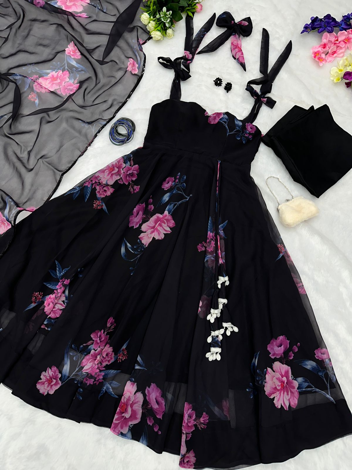 Yes the long black dress with flowers embroidered on it is appropriate for  a formal wedding lol : r/Weddingattireapproval